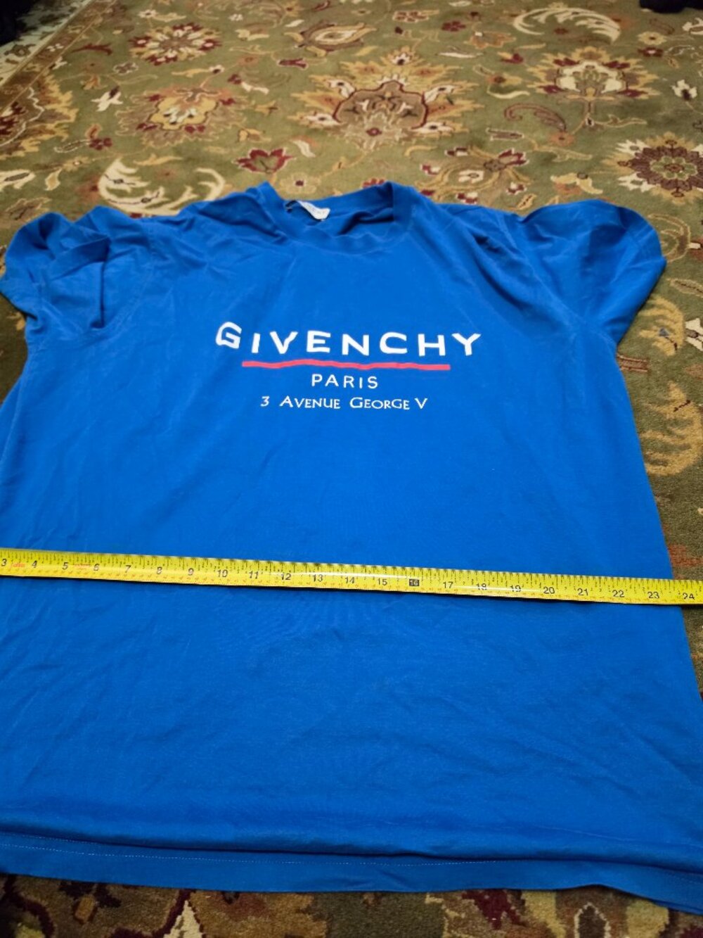 Givenchy Oversized Address T-shirt Ocean Blue medium